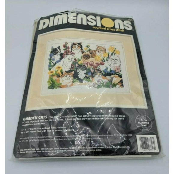 VTG 1992 Dimensions Counted Cross Stitch Kit #3726 - Picture 5 of 5